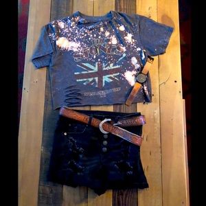 Distressed Rolling Stones Shirt